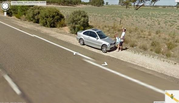 Неожиданный кадр в Google Street View